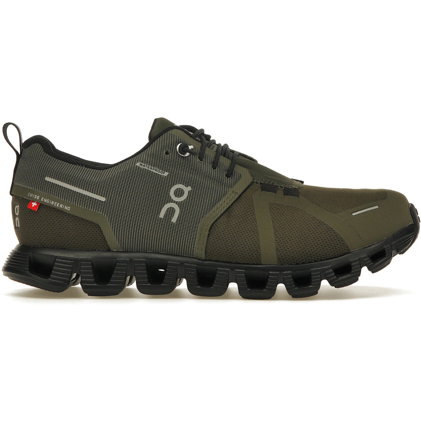 On Running Cloud 5 Waterproof Olive Black (Womens) 1 On Running Cloud 5 Waterproof Olive Black Womens 3