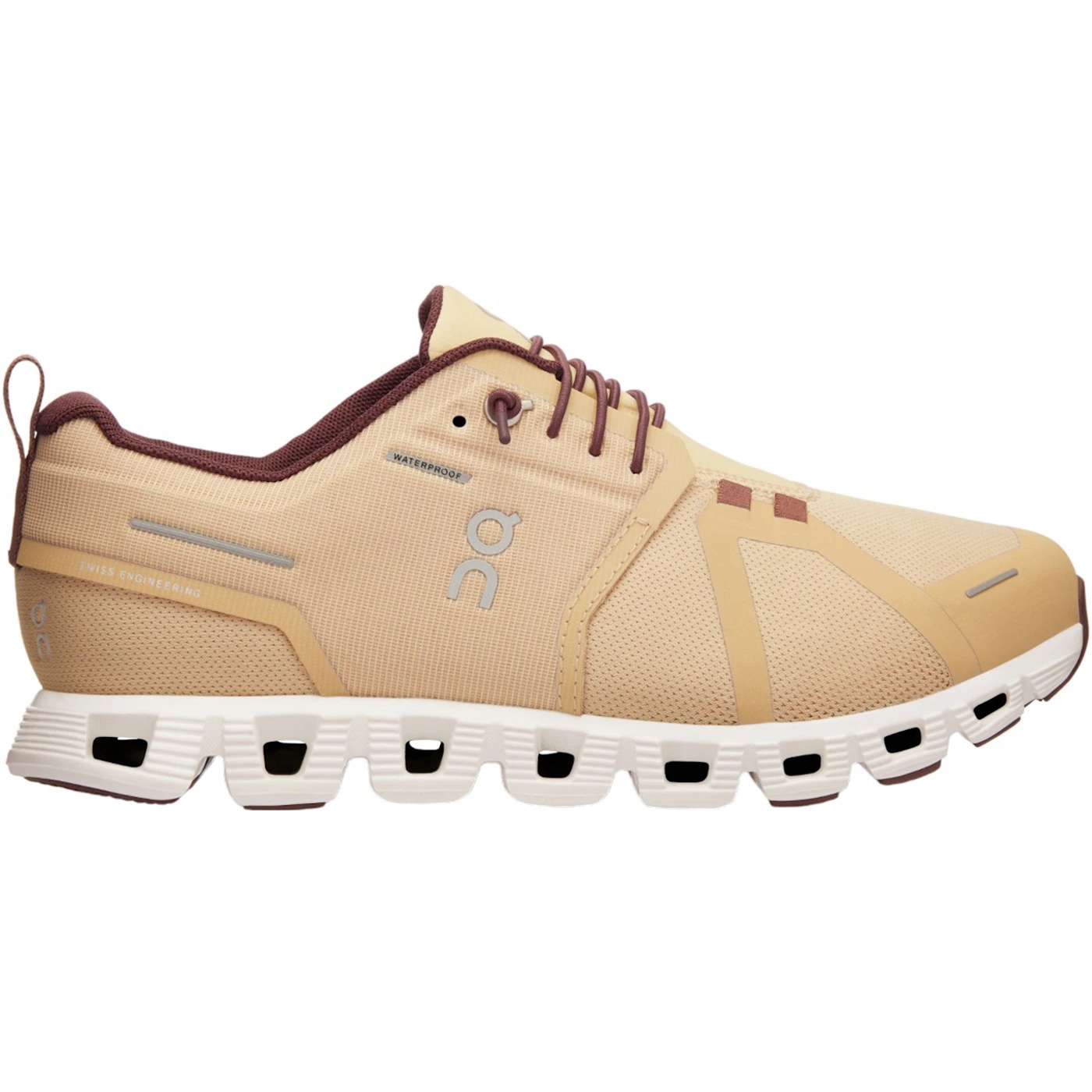 On Running Cloud 5 Waterproof Savannah Ivory (Womens) 2 On Running Cloud 5 Waterproof Savannah Ivory Womens 3