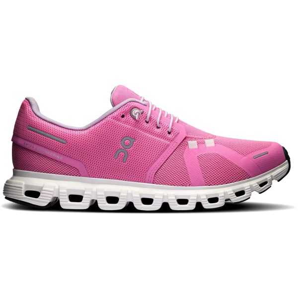 On Running Cloud 6 Raspberry White (Womens)