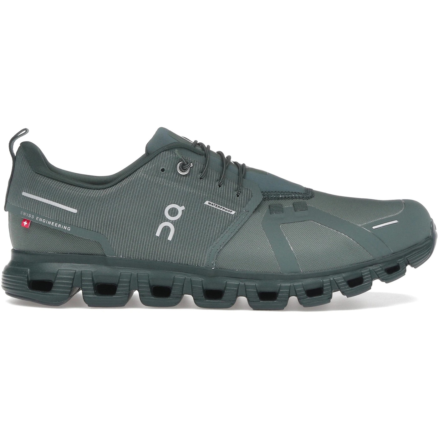 On Running Cloud 6 Waterproof Olive Evergreen 2 On Running Cloud 6 Waterproof Olive Evergreen 2
