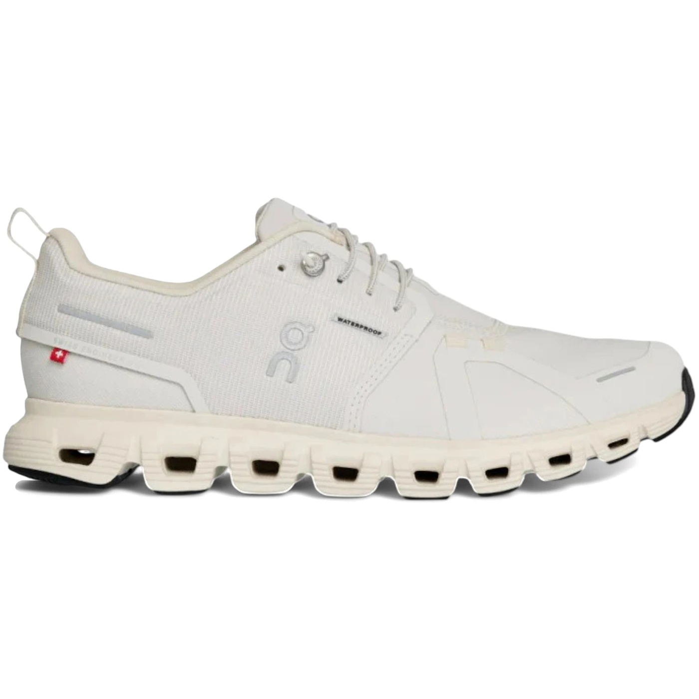 On Running Cloud 6 Waterproof Pearl Cream (Womens) 2 On Running Cloud 6 Waterproof Pearl Cream Womens 1