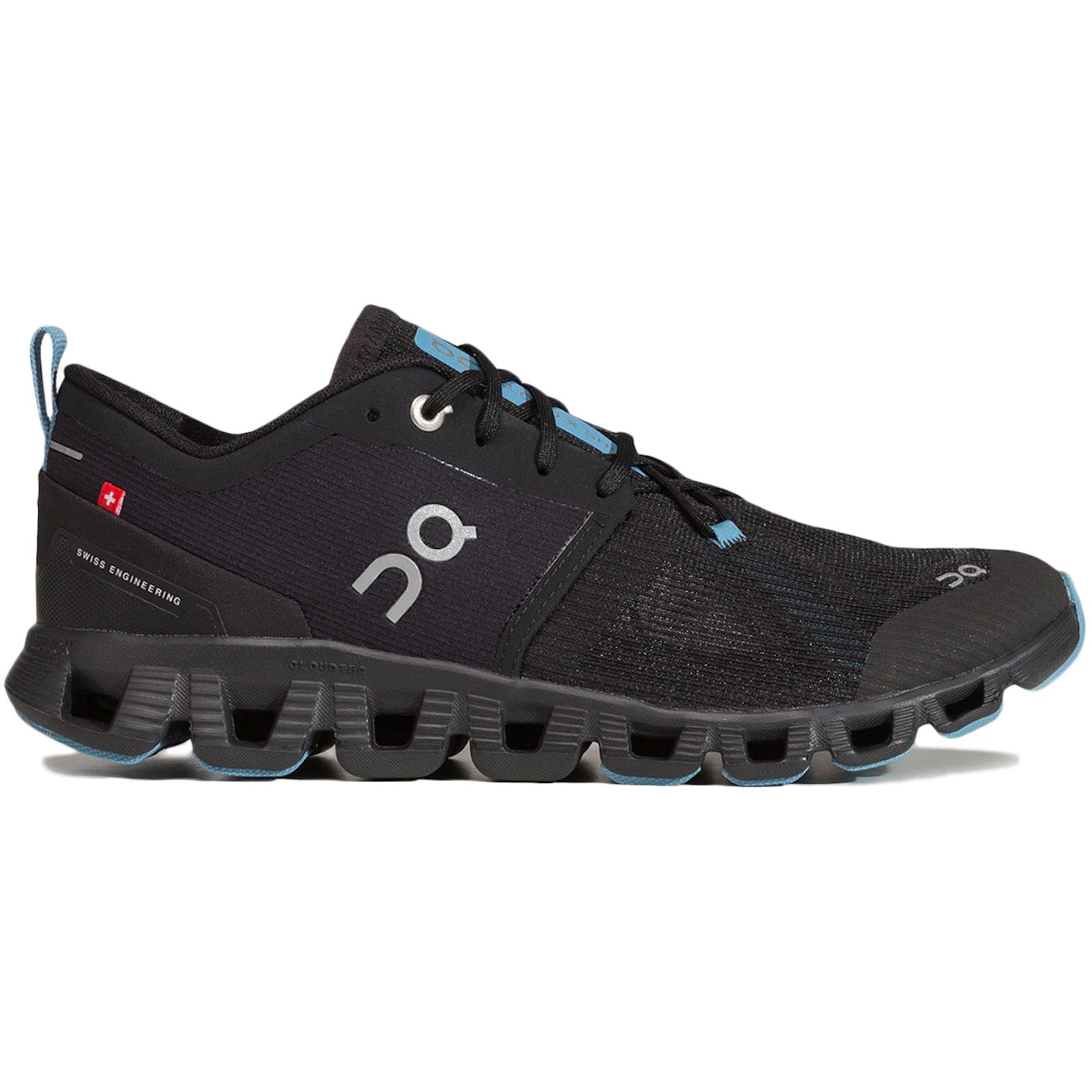 On Running Cloud X 3 Shift Black Niagara (Womens) 2 On Running Cloud X 3 Shift Black Niagara Womens 1