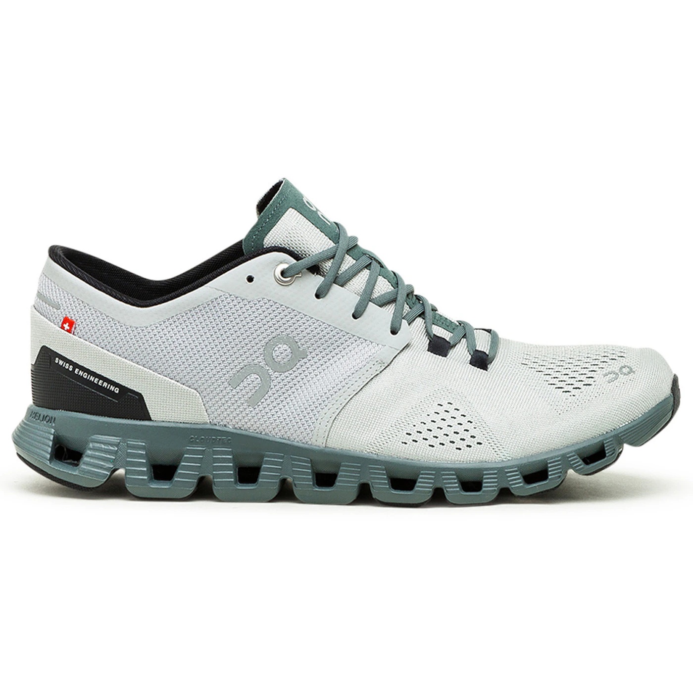 On Running Cloud X Glacier Grey Olive 2 On Running Cloud X Glacier Grey Olive 1