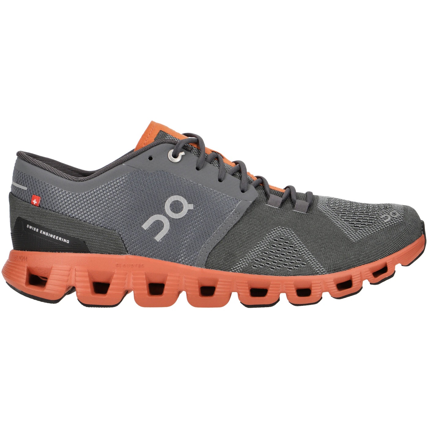 On Running Cloud X Rust Rock Grey 1 On Running Cloud X Rust Rock Grey 1