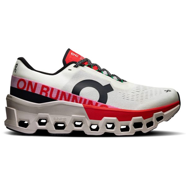 On Running Cloudmonster 2 Ivory Silver Red (Womens)