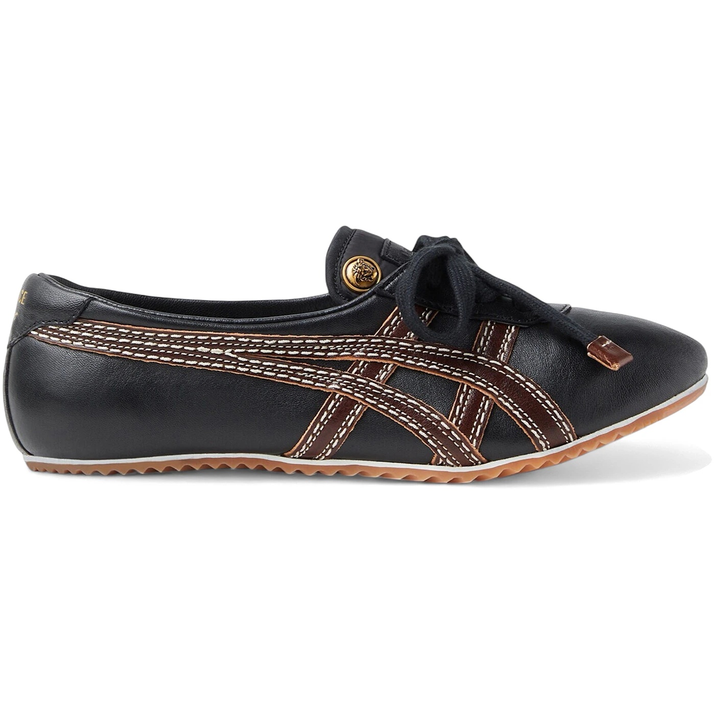 Onitsuka Tiger Tai-Chi Sakura Nappa Versace Black Brown (Womens) 2 Onitsuka Tiger Tai Chi Sakura Nappa Versace Black Brown Womens 3