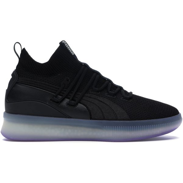 Puma Clyde Court Disrupt Black Electric Purple