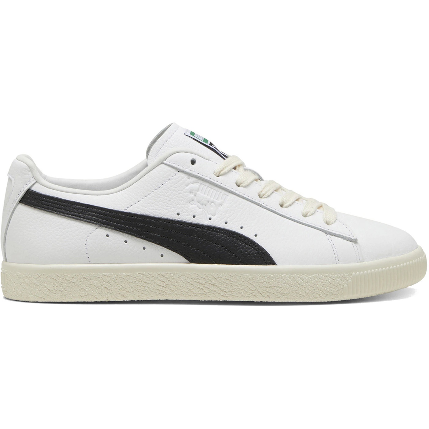 Puma Clyde Leather White Black 1 Puma Clyde Leather White Black 2