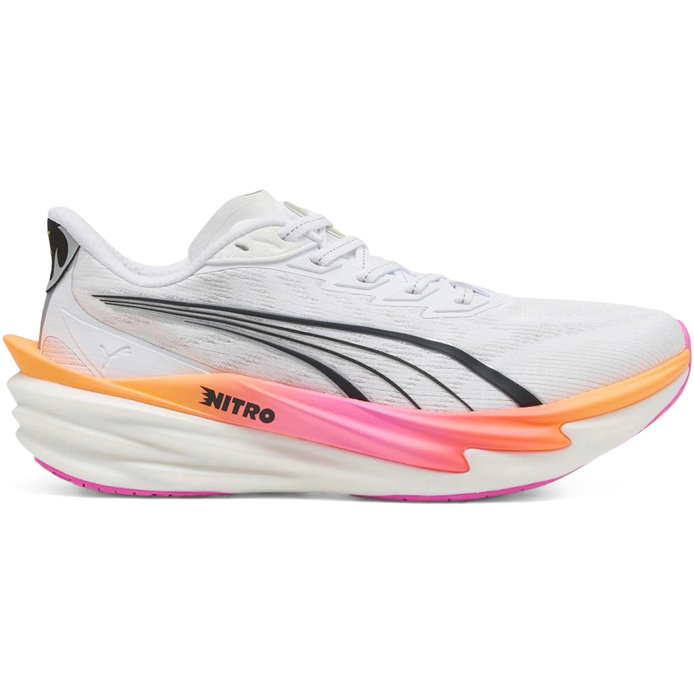 Puma Deviate Nitro 4 White Poison Pink Glowing Red (Womens) 1 Puma Deviate Nitro 4 White Poison Pink Glowing Red Womens 2