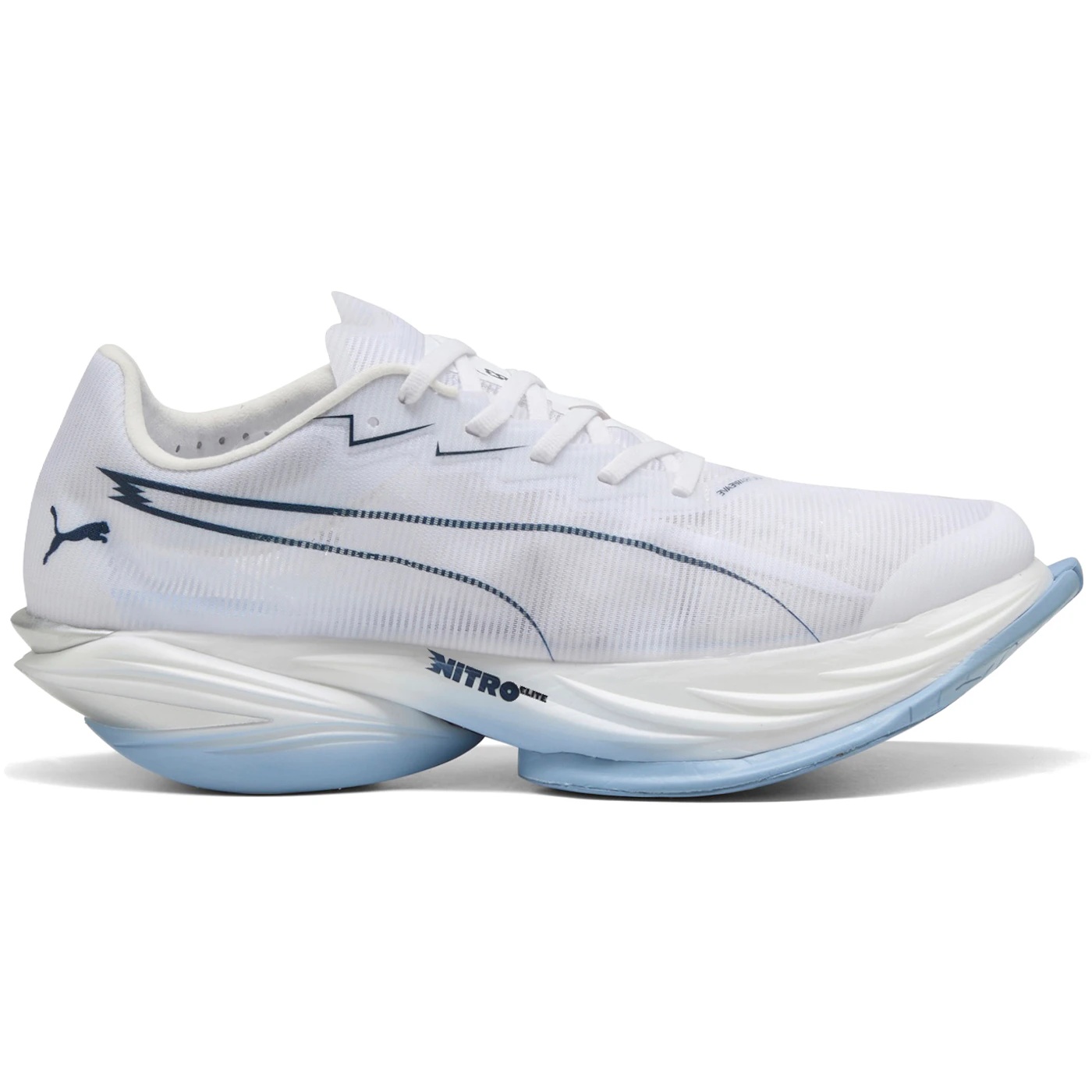 Puma Fast-R Nitro Elite 3 White Chambray Blue 1 Puma Fast R Nitro Elite 3 White Chambray Blue 2