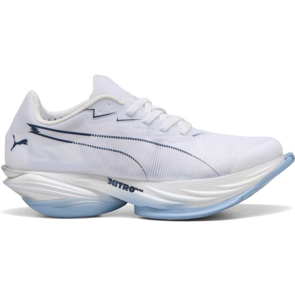 Puma Fast-R Nitro Elite 3 White Chambray Blue (Womens)