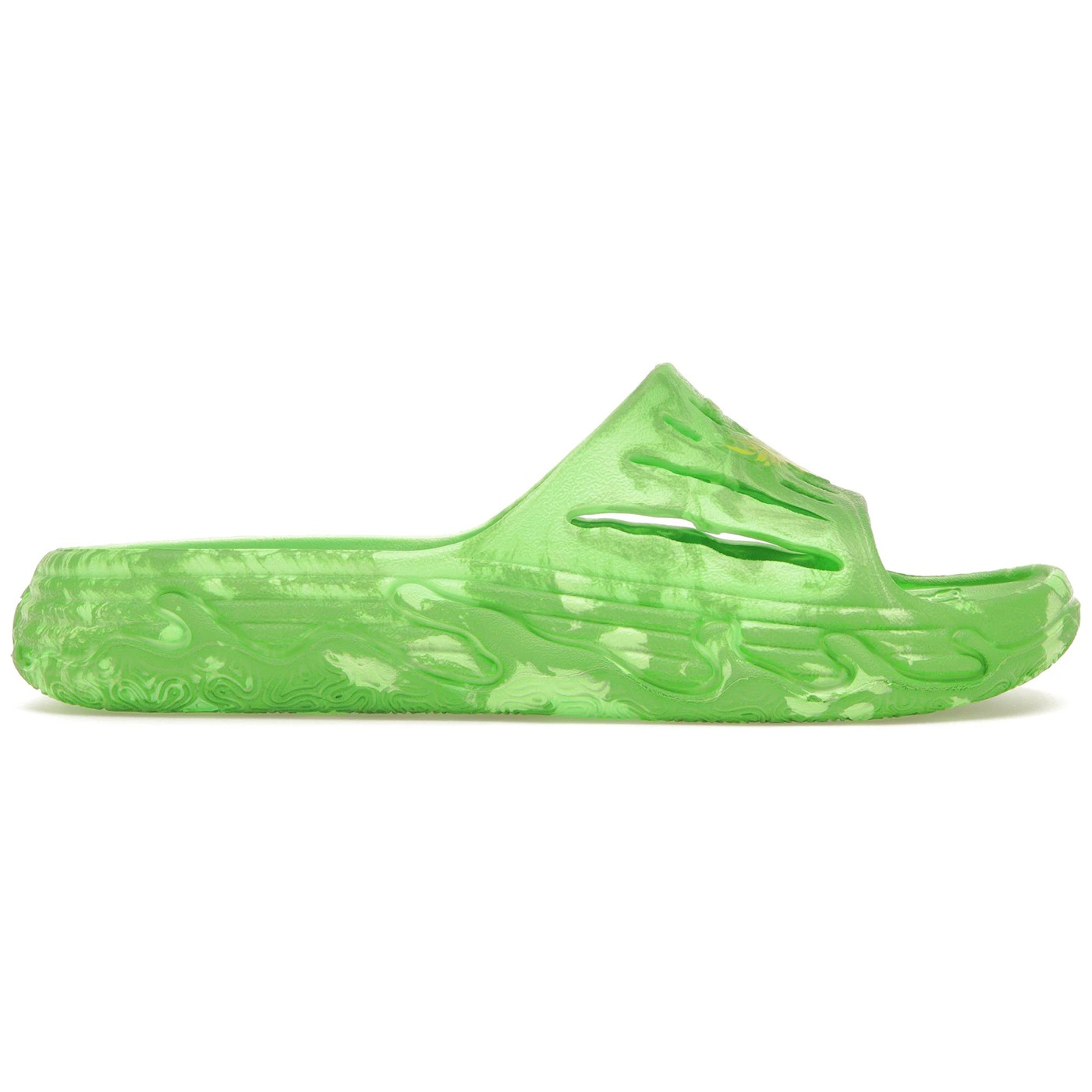 Puma LaMelo Ball MB.03 Slide Green Fluoro Yellow 1 Puma LaMelo Ball MB03 Slide Green Fluoro Yellow 2
