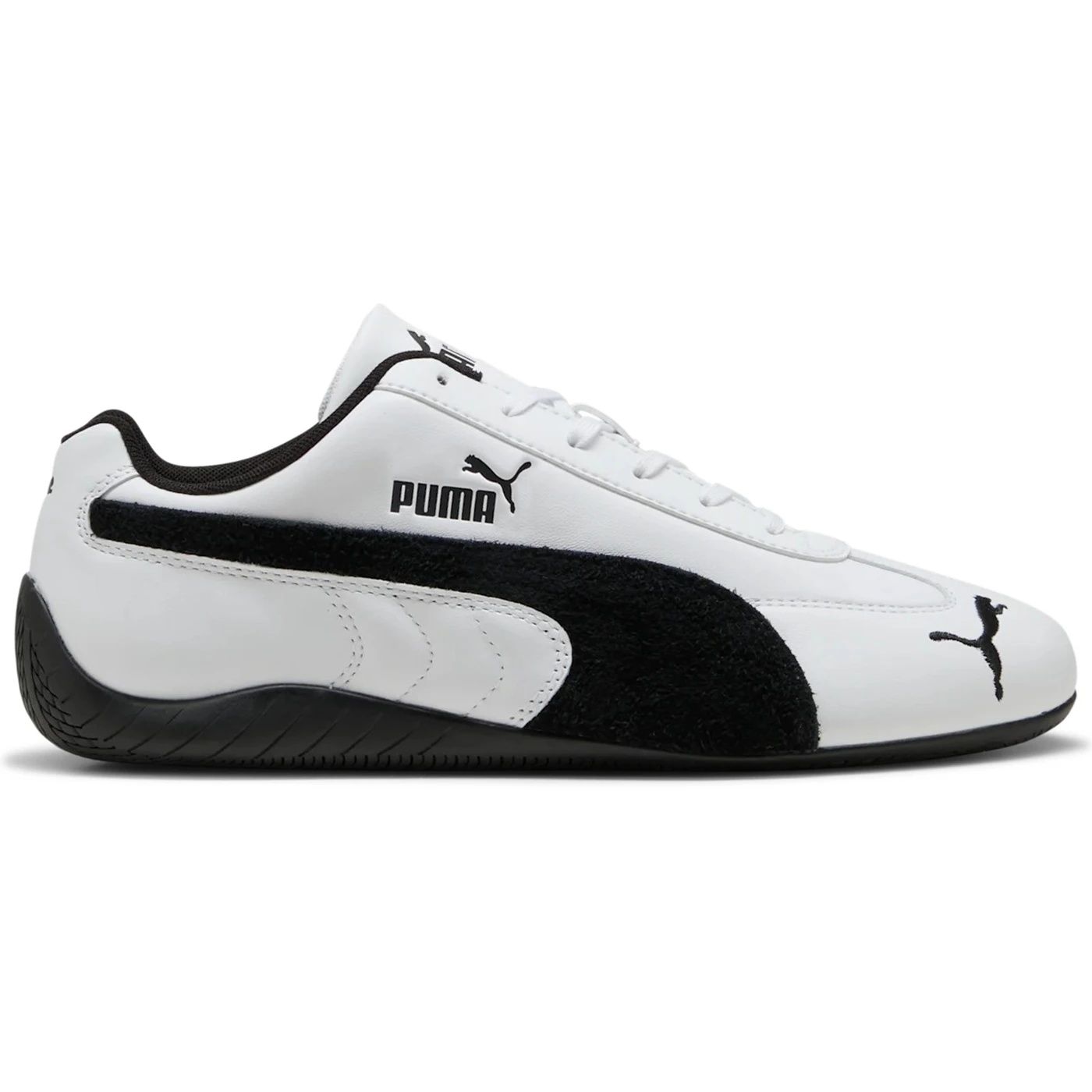 Puma Speedcat Leather White Black Suede Formstrip 1 Puma Speedcat Leather White Black Suede Formstrip 2