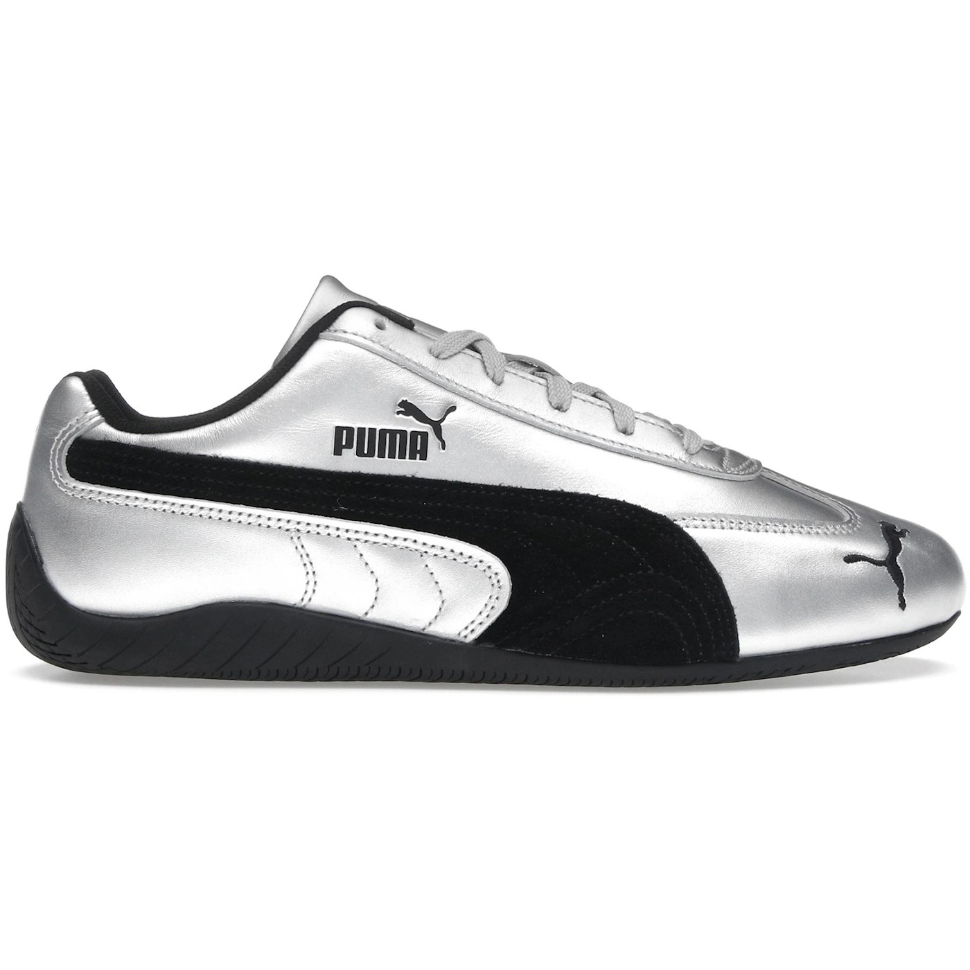 Puma Speedcat Metallic Silver Black (Womens) 1 Puma Speedcat Metallic Silver Black Womens 2