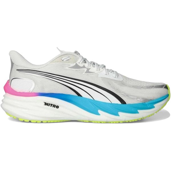 Puma Velocity Nitro 4 White Ultra Blue Poison Pink