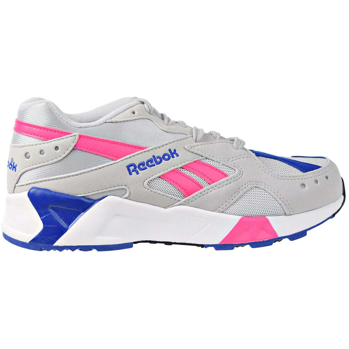 Reebok Aztrek Grey Acid Pink Royal White 3 Reebok Aztrek Grey Acid Pink Royal White