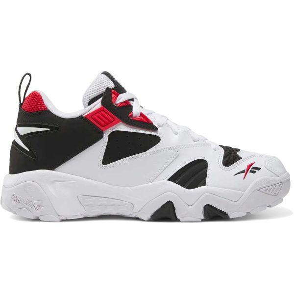 Reebok Brutus Low White Black Vector Red