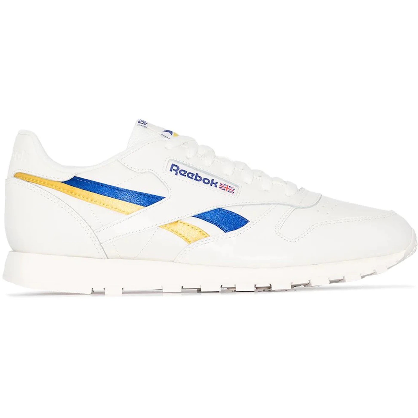 Reebok Classic Leather Cobalt Utility Yellow 1
