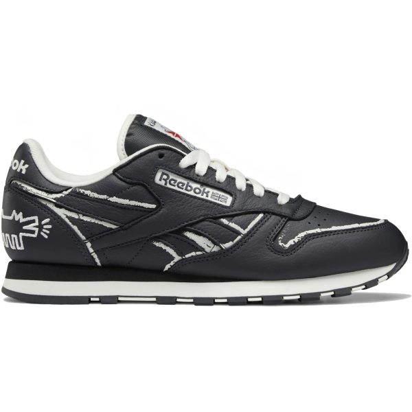 Reebok Classic Leather Keith Haring Pure Grey Chalkboard Dog