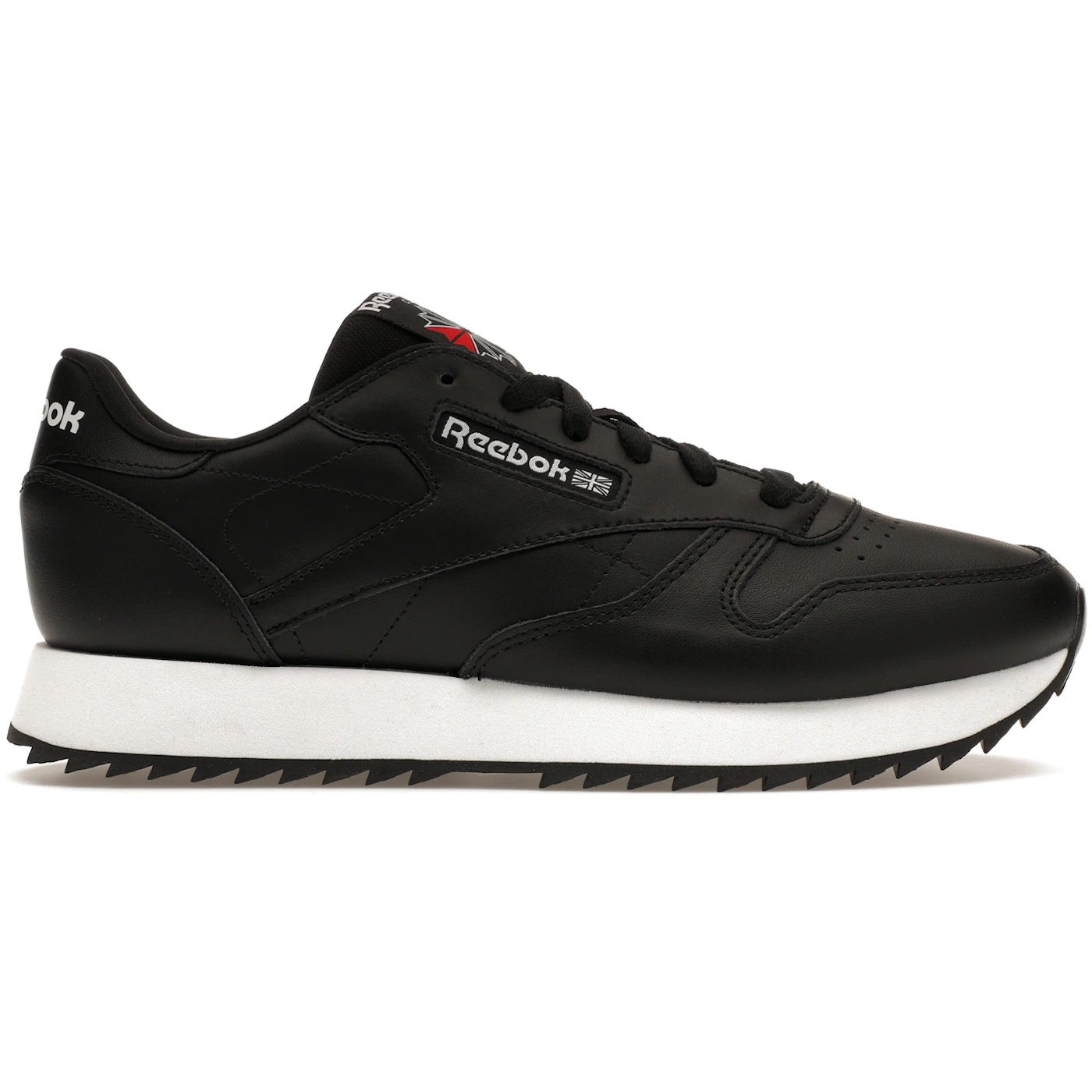 Reebok Classic Leather Ripple Black White (Womens) 2 Reebok Classic Leather Ripple Black White Womens 3