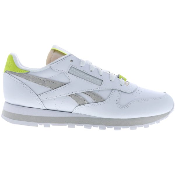 Reebok Classic Leather White Acid Yellow (Womens)