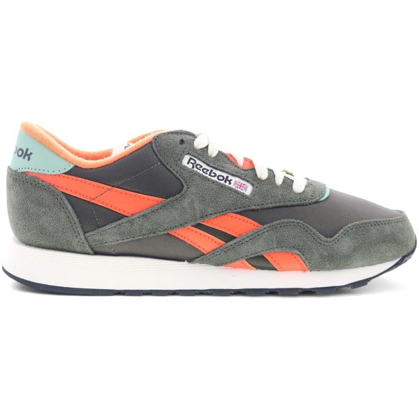 Reebok Classic Nylon Hunter Green Orange Chalk