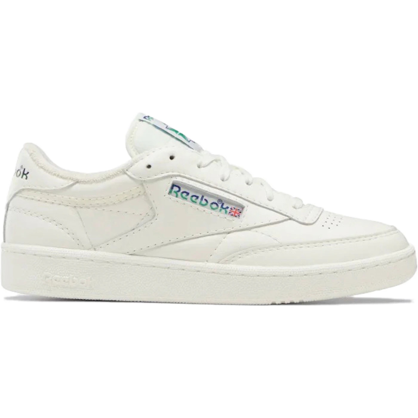 Reebok Club C 85 Chalk Cobalt Glen Green Logo 1