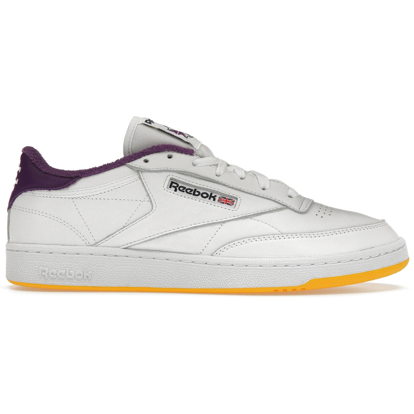 Reebok Club C 85 Eric Emanuel White Purple Yellow 1 Reebok Club C 85 Eric Emanuel White Purple Yellow 1