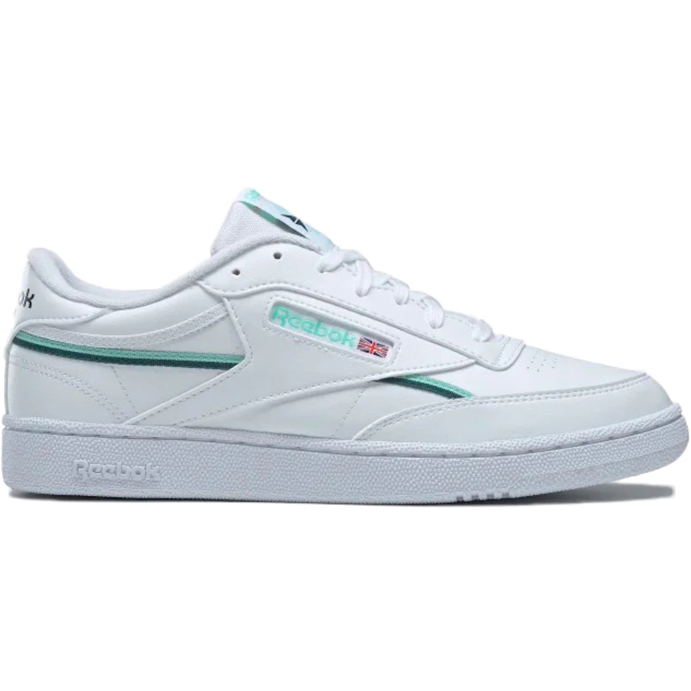 Reebok Club C 85 Vegan White Mint Pine 2 Reebok Club C 85 Vegan White Mint Pine 2