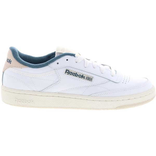 Reebok Club C 85 White Hoops Blue (Womens)