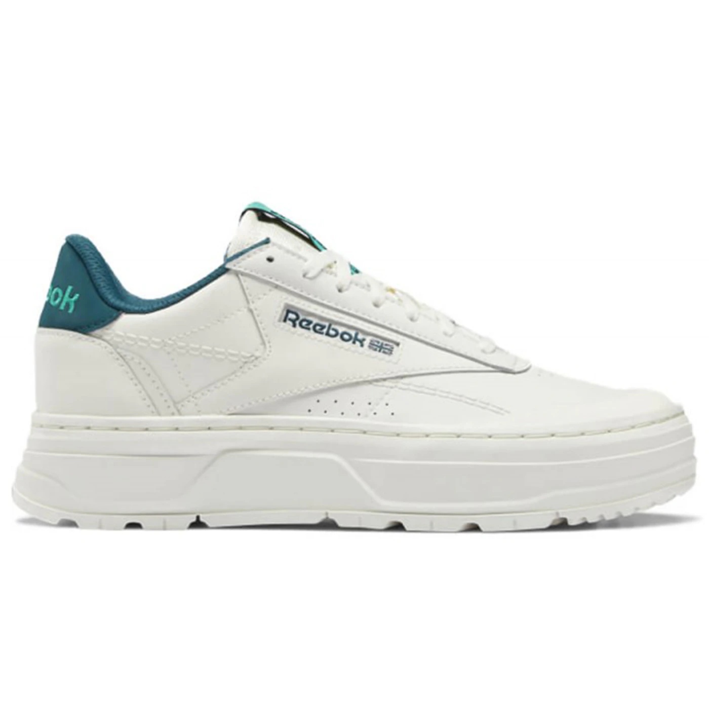Reebok Club C Double Geo Chalk Future Teal (Womens)