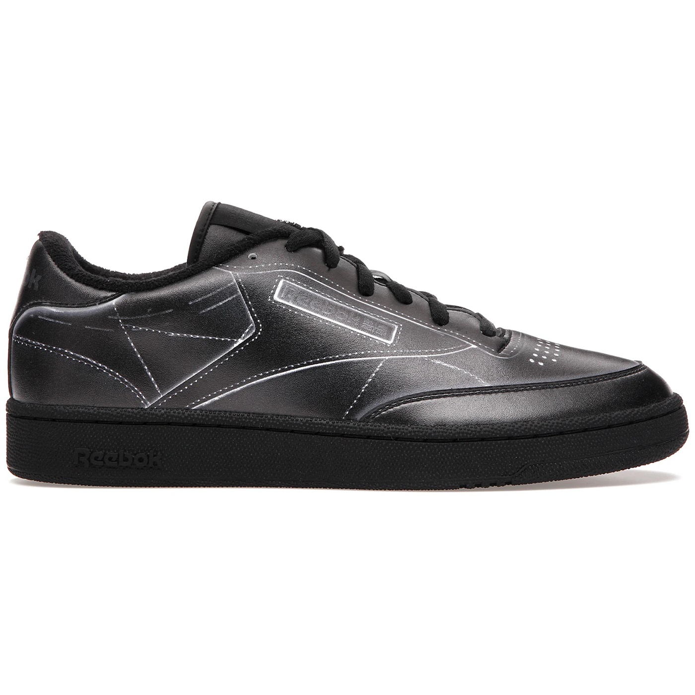 Reebok Club C Maison Margiela Black 2 Reebok Club C Maison Margiela Black