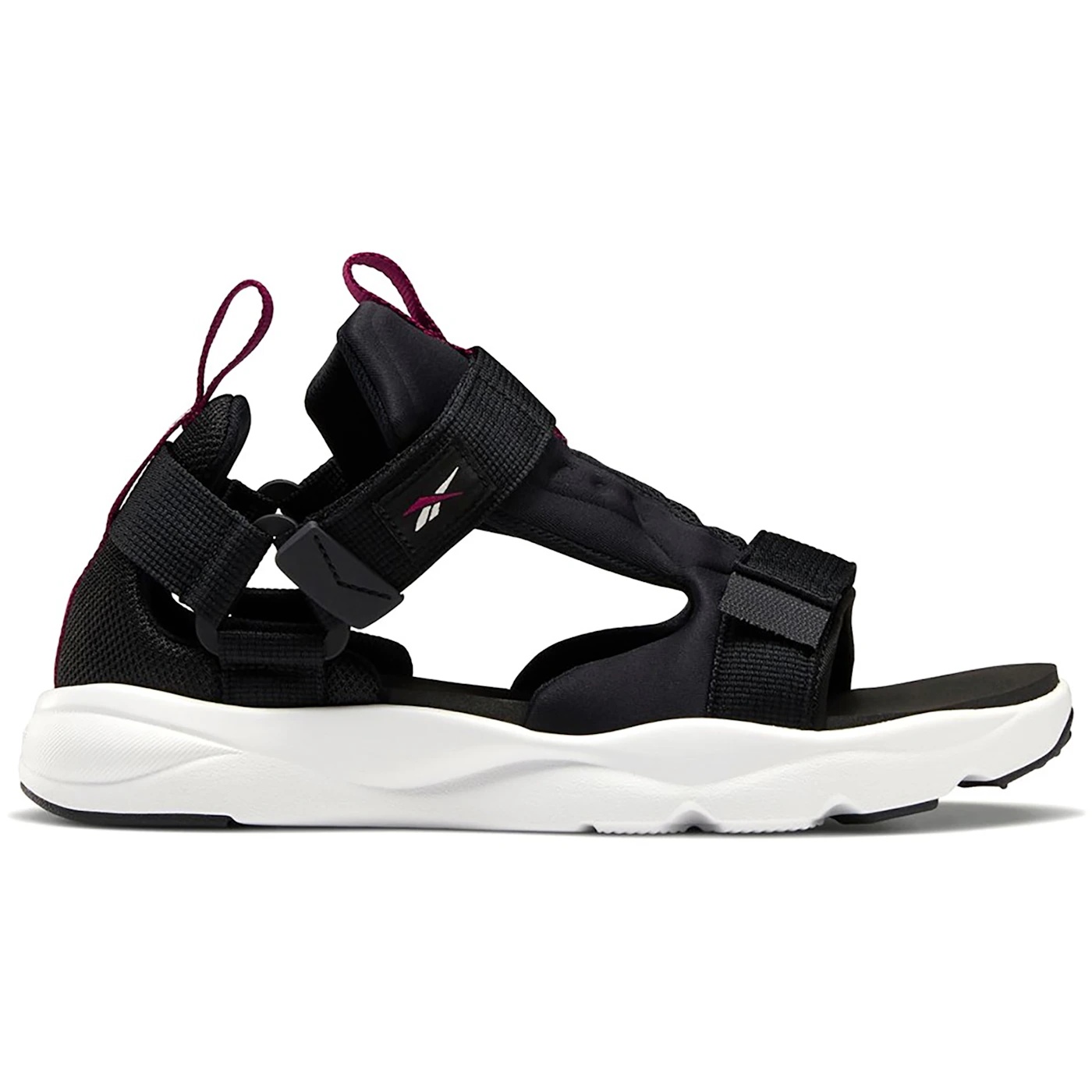 Reebok Furylite Sandal Black White Blaze Berry 2