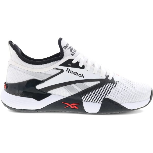 Reebok Nano Court Black White Energy Red