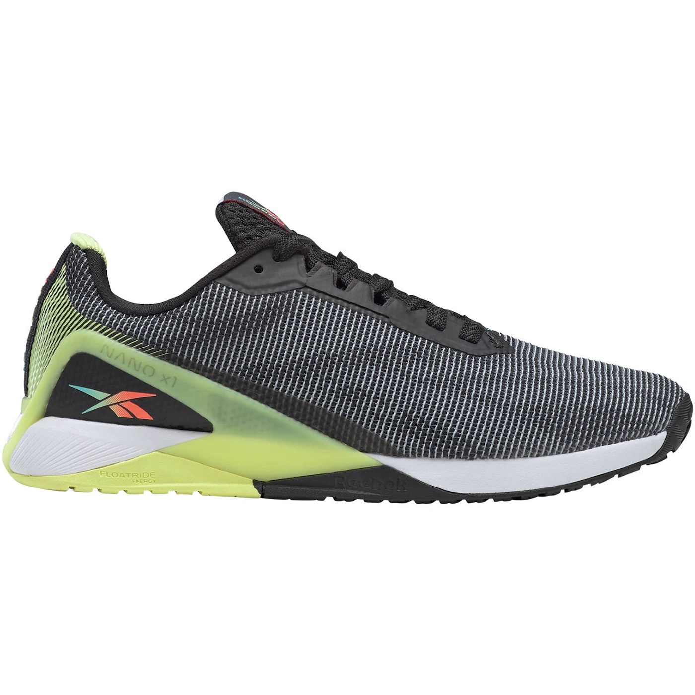 Reebok Nano X1 Grit Black Energy Glow (Womens) 1 Reebok Nano X1 Grit Black Energy Glow Womens 1