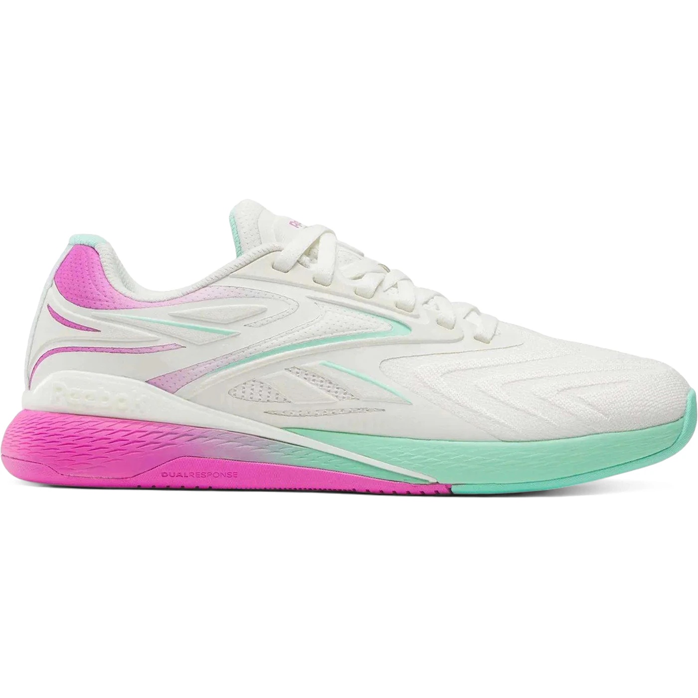 Reebok Nano X5 Edge Chalk Virtual Pink Aqua (Womens) 2 Reebok Nano X5 Edge Chalk Virtual Pink Aqua Womens 2