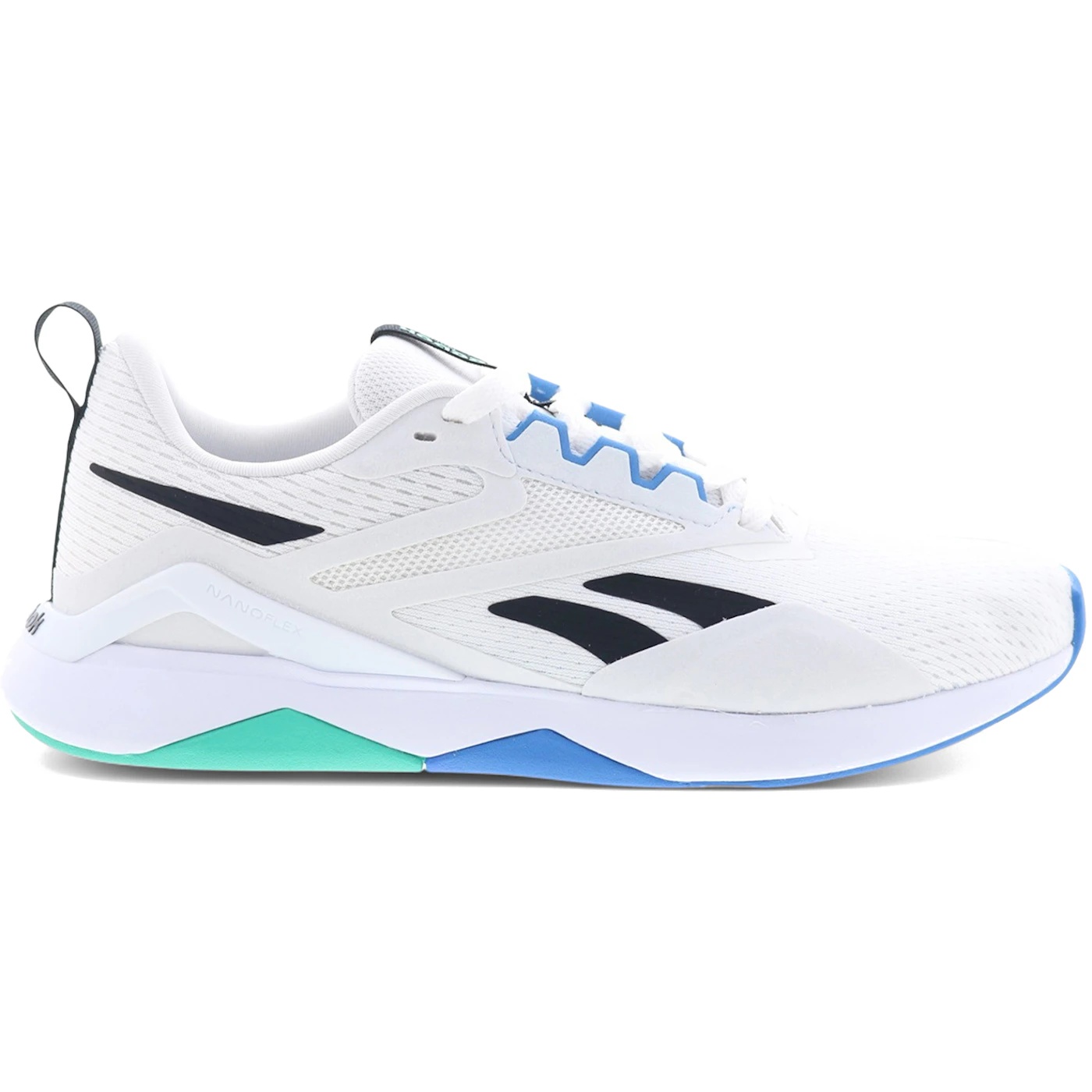 Reebok Nanoflex TR 2.0 White Black Unleashed Green 2 Reebok Nanoflex TR 20 White Black Unleashed Green 3
