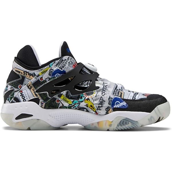 Reebok Pump Court Sticker City White Black