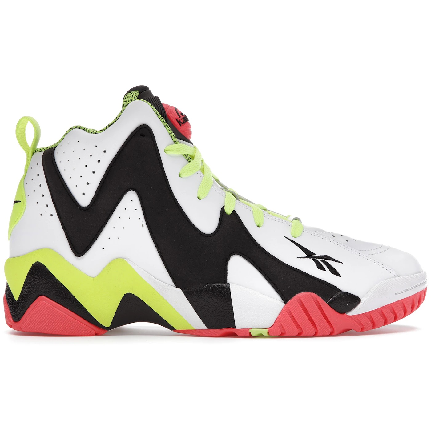 Reebok Pump Kamikaze 2 Mid White Black Red Yellow 1 Reebok Pump Kamikaze 2 Mid White Black Red Yellow 3
