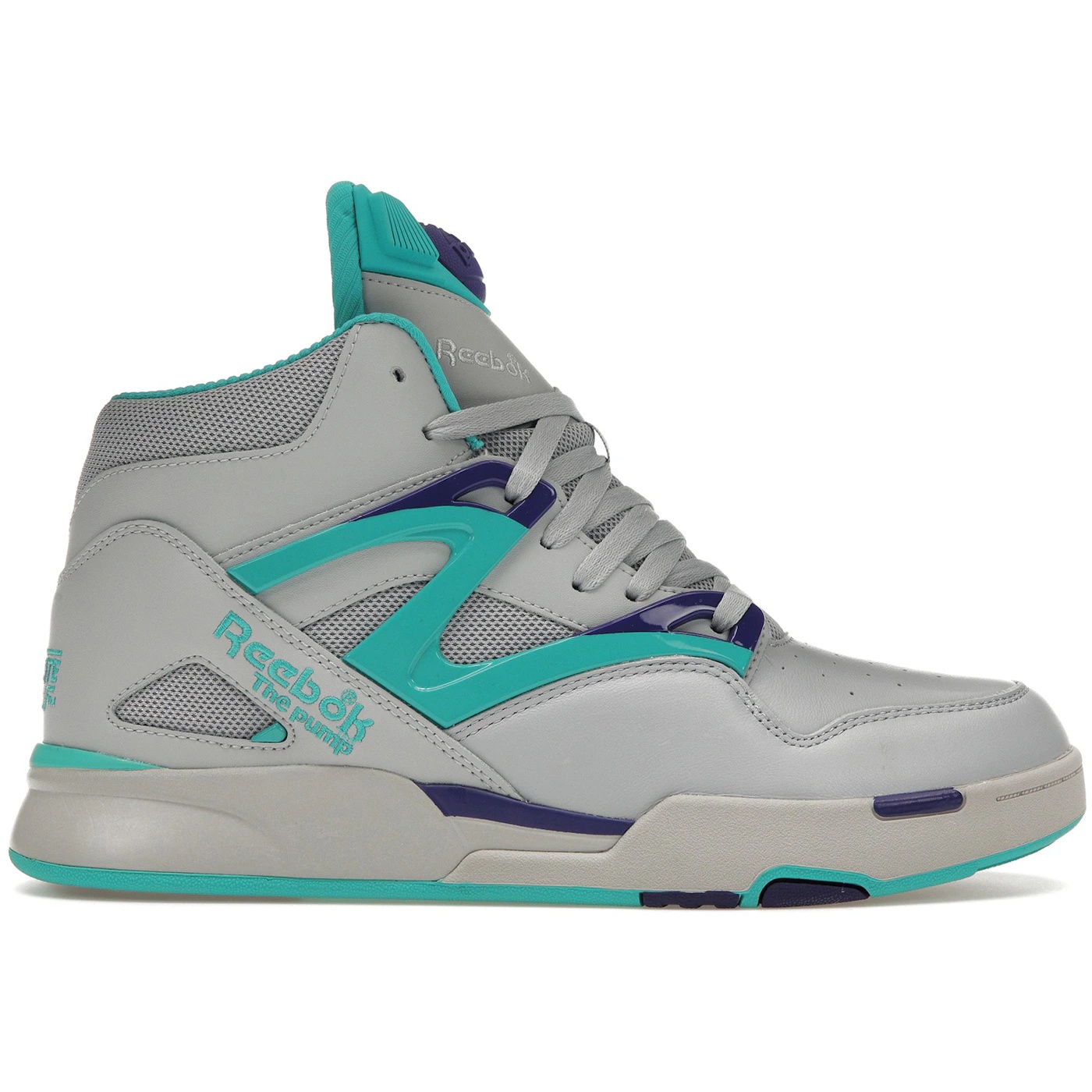 Reebok Pump Omni Zone II Bold Purple Classic Teal Cold Grey 2 Reebok Pump Omni Zone II Bold Purple Classic Teal Cold Grey 3