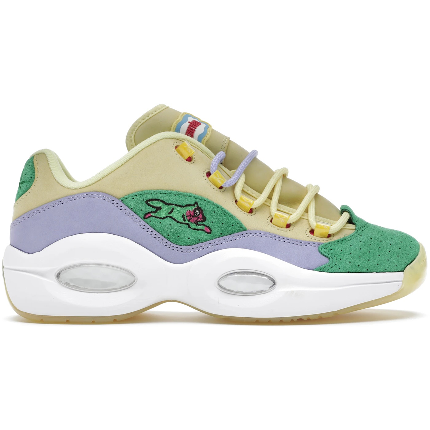 Reebok Question Low BBC Ice Cream Running Dog Yellow Green 1 Reebok Question Low BBC Ice Cream Running Dog Yellow Green 2