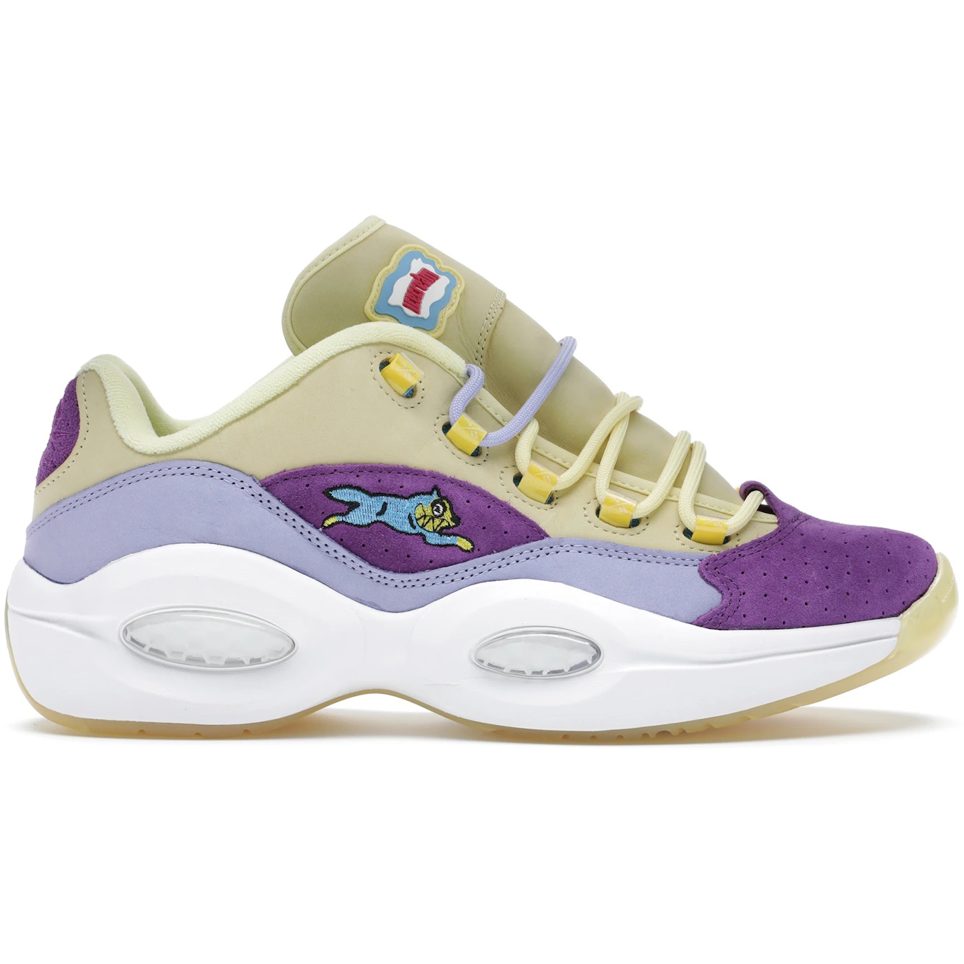 Reebok Question Low BBC Ice Cream Running Dog Yellow Purple 1 Reebok Question Low BBC Ice Cream Running Dog Yellow Purple 3