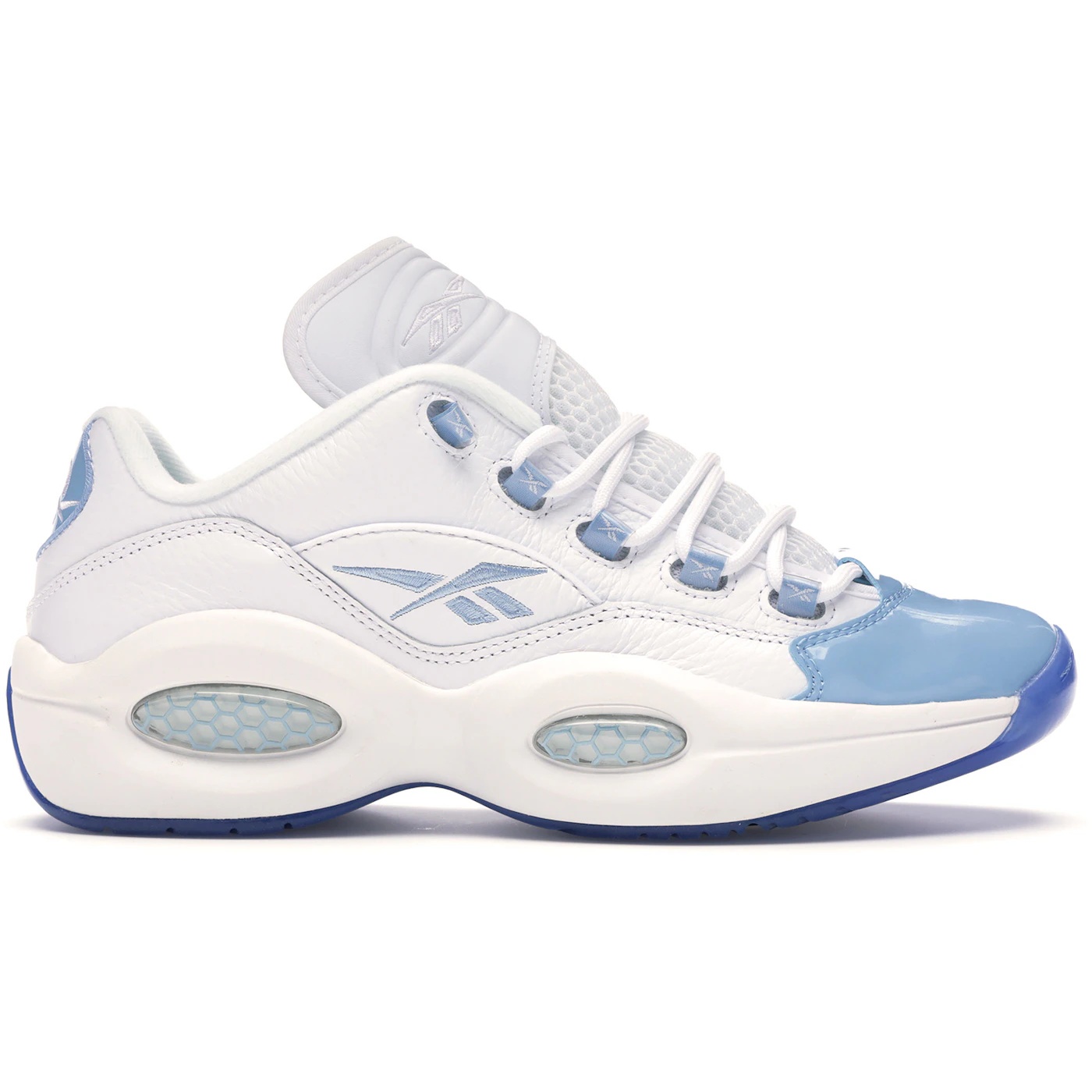 Reebok Question Low Patent Toe Carolina Blue 1 Reebok Question Low Patent Toe Carolina Blue 2