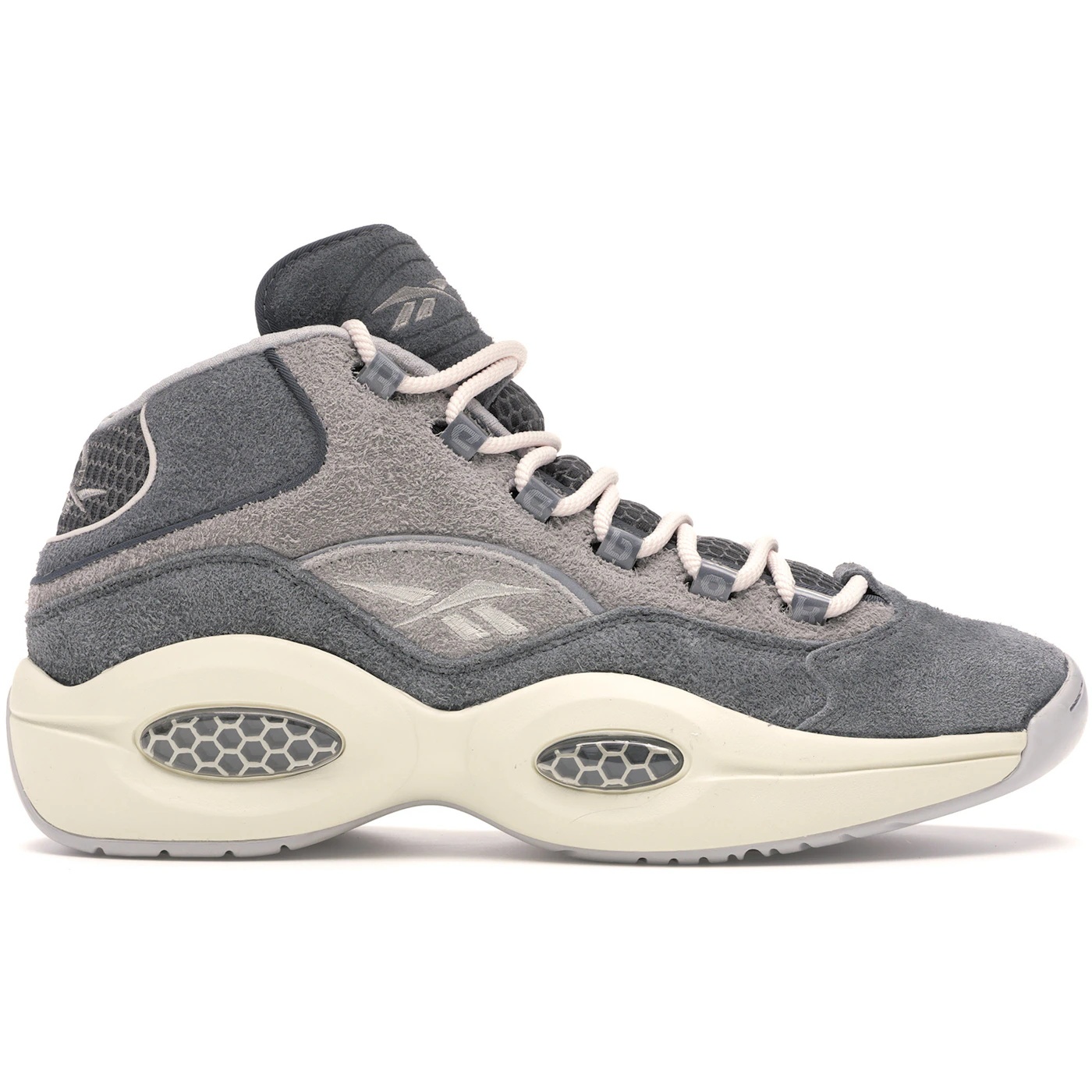 Reebok Question Mid Grey Suede 2 Reebok Question Mid Grey Suede