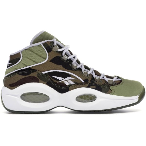 Reebok Question Mid mita sneakers X Bape 1st Camo