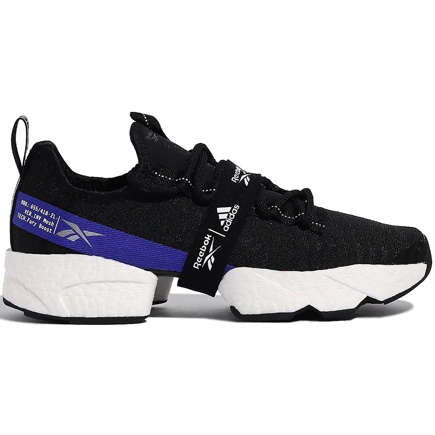 Reebok Sole Fury Boost Black White 1