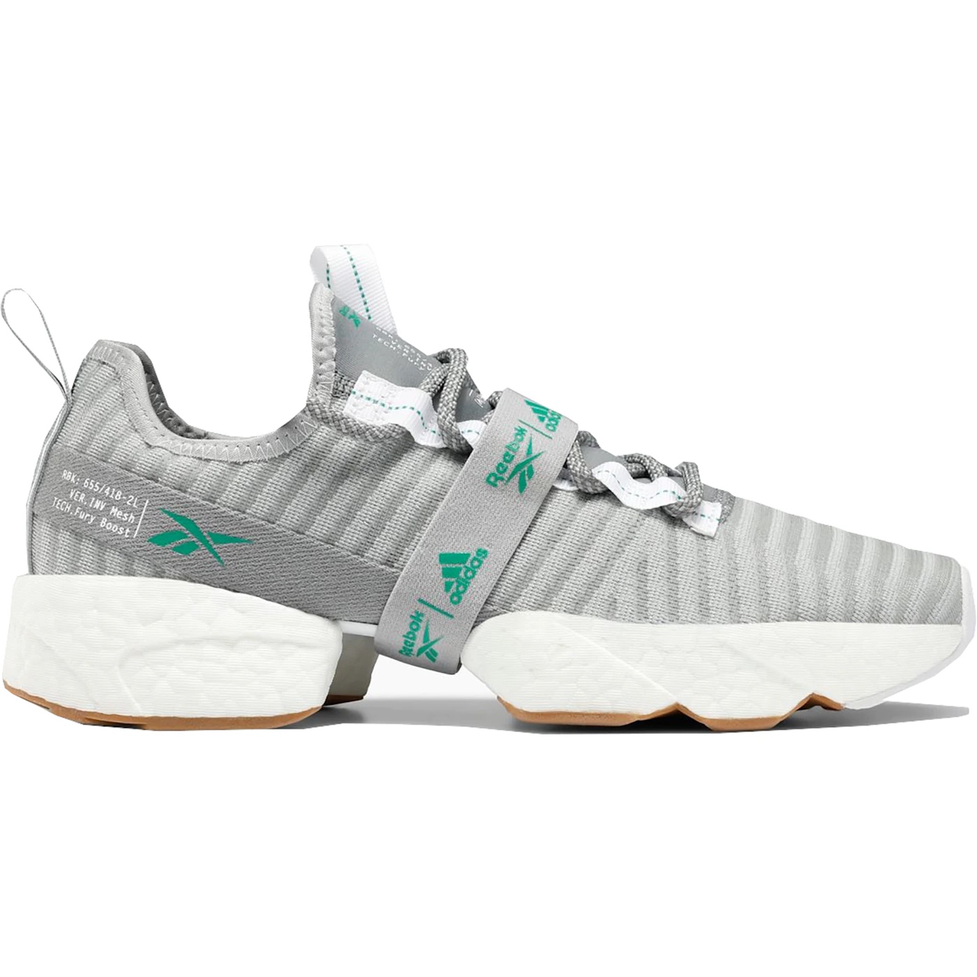 Reebok Sole Fury Boost True Grey Emerald 3 Reebok Sole Fury Boost True Grey Emerald