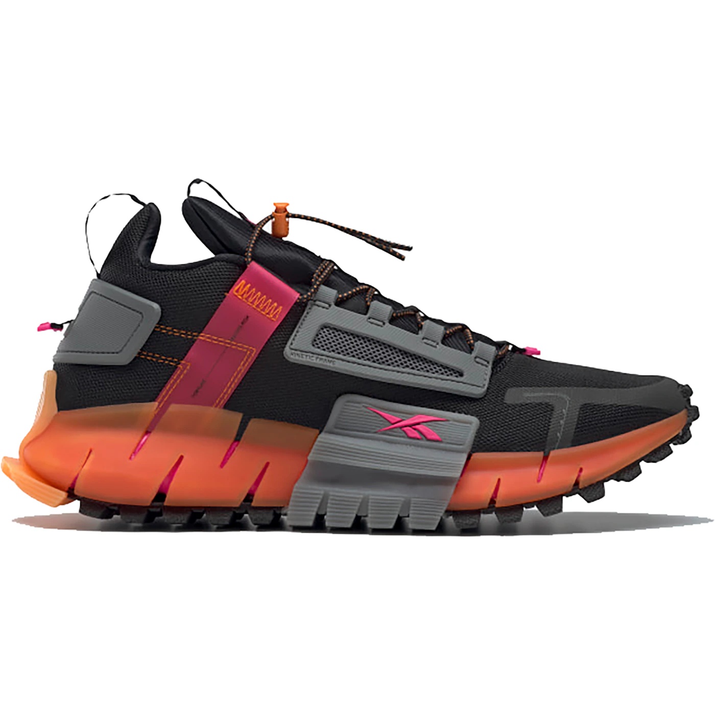 Reebok Zig Kinetica Edge Black Pink Orange 2 Reebok Zig Kinetica Edge Black Pink Orange 2
