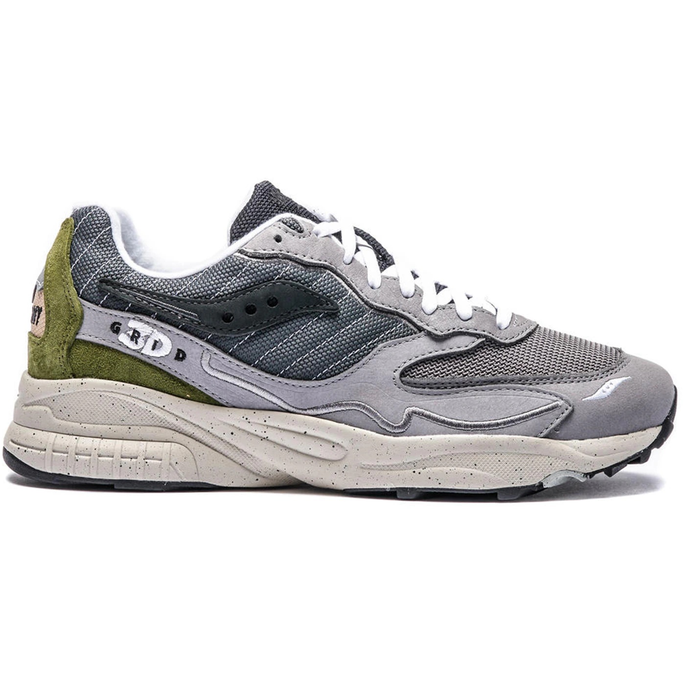 Saucony 3D Grid Hurricane Premium Dark Grey Olive Green 1 Saucony 3D Grid Hurricane Premium Dark Grey Olive Green 2