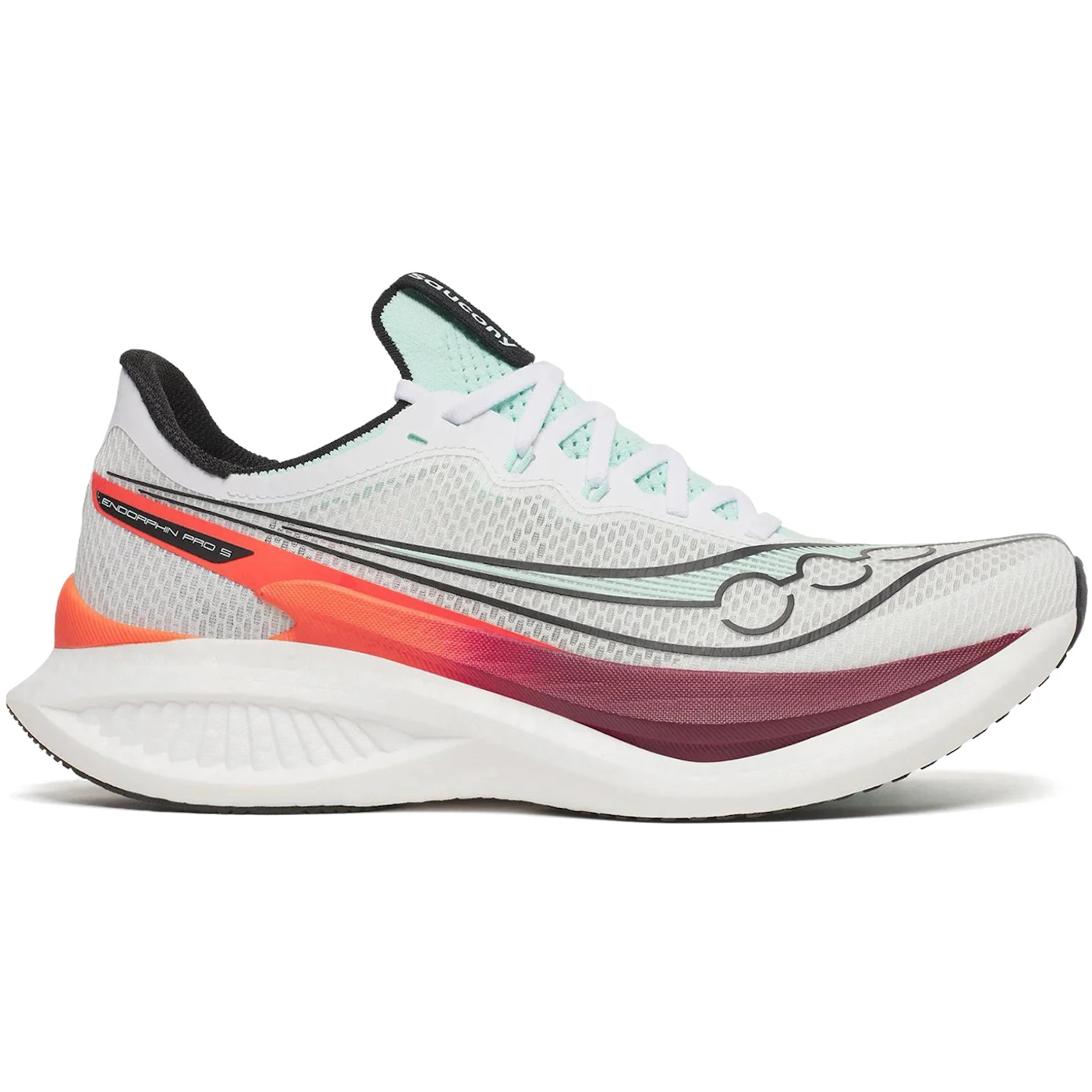 Saucony Endorphin Pro 5 White Crimson 3 Saucony Endorphin Pro 5 White Crimson